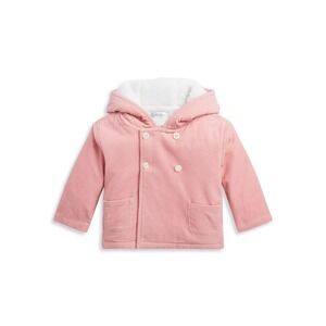 Polo Ralph Lauren Baby girls Double Breasted‎ Hooded Jacket Size 9M 9 PINK
